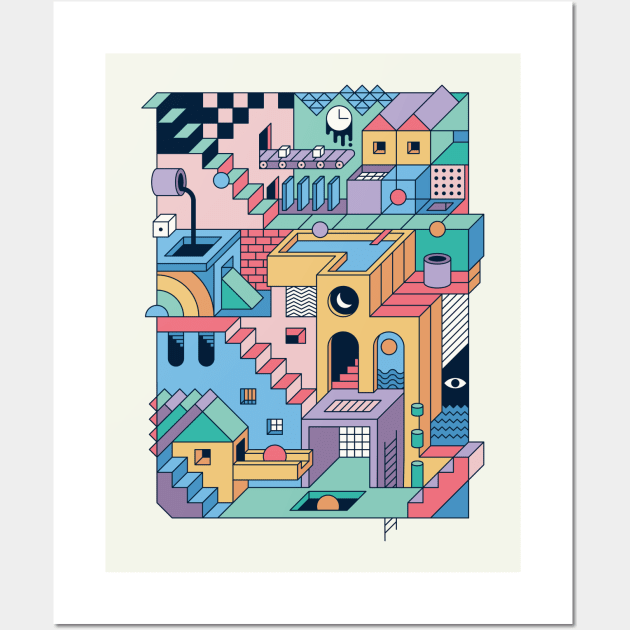 80s Escher Wall Art by Thepapercrane